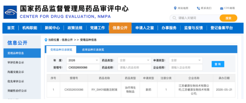 行業資訊丨第二款干細胞藥物上市申請獲CDE受理，硬皮病治療迎新突破